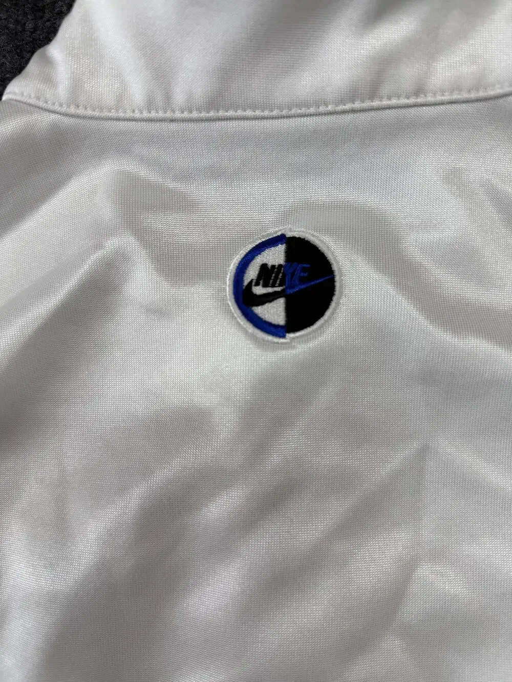 Nike Track Jacket Mens Medium White Equality Force Full Zip Logo CU6789-100